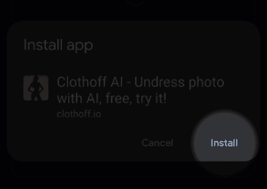 Baixe o aplicativo Clothoff.io para ANDROID